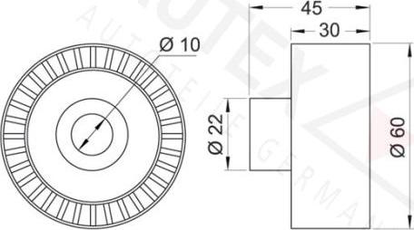 Autex 651884 - Galoppino / Guidacinghia, Cinghia Poly-V autozon.pro