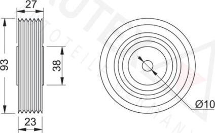 Autex 651311 - Galoppino / Guidacinghia, Cinghia Poly-V autozon.pro