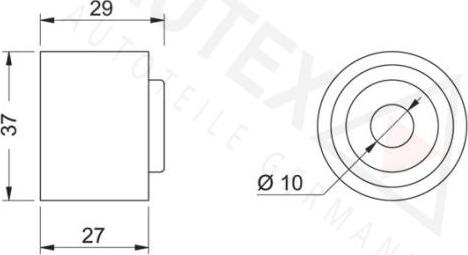 Autex 651244 - Galoppino / Guidacinghia, Cinghia Poly-V autozon.pro