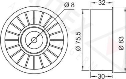 Autex 651250 - Galoppino / Guidacinghia, Cinghia dentata autozon.pro