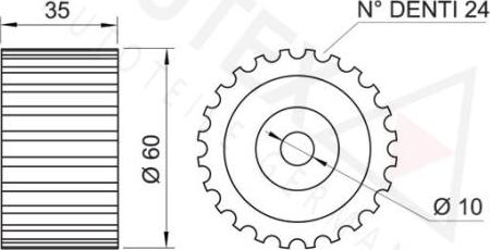 Autex 651227 - Galoppino / Guidacinghia, Cinghia dentata autozon.pro