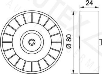 Autex 653381 - Galoppino / Guidacinghia, Cinghia Poly-V autozon.pro