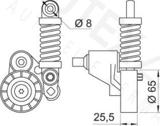 Autex 601699 - Tendicinghia, Cinghia Poly-V autozon.pro