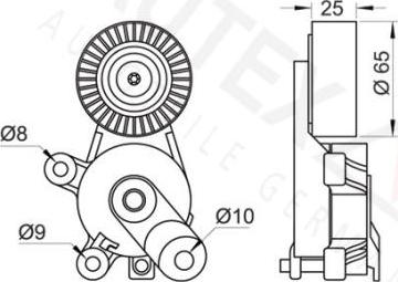 Autex 602075 - Tendicinghia, Cinghia Poly-V autozon.pro