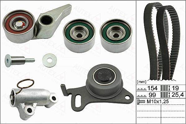 Autex 702818 - Kit cinghie dentate autozon.pro