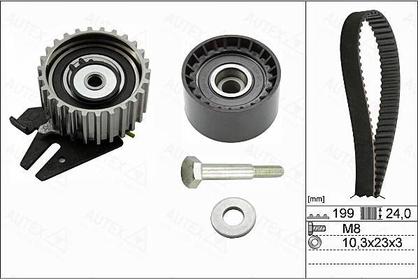 Autex 702824 - Kit cinghie dentate autozon.pro