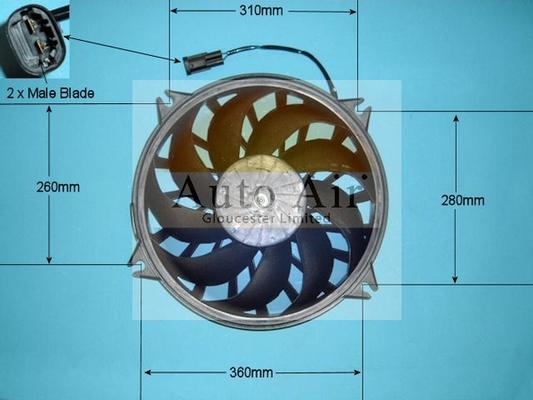 Auto Air Gloucester 05-1125 - Elettromotore, Ventola radiatore autozon.pro