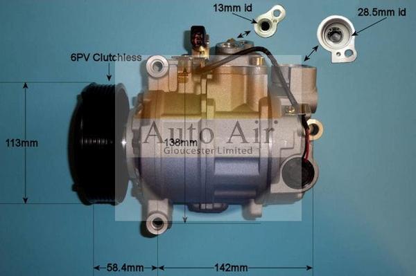 Auto Air Gloucester 14-9691P - Compressore, Climatizzatore autozon.pro