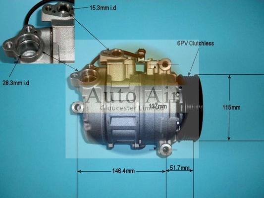 Auto Air Gloucester 14-9644P - Compressore, Climatizzatore autozon.pro