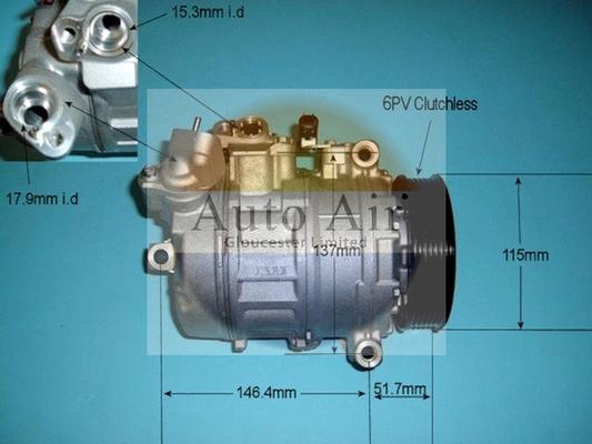 Auto Air Gloucester 14-9644 - Compressore, Climatizzatore autozon.pro