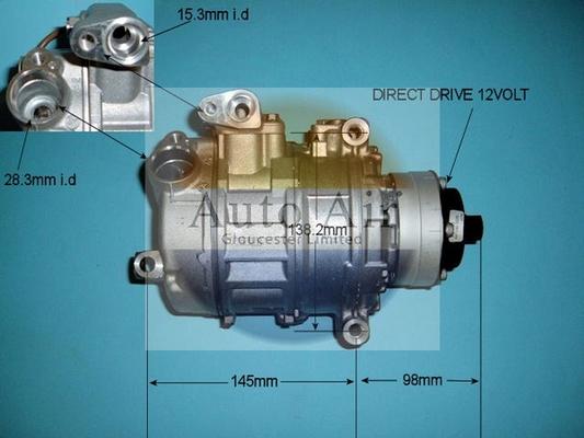 Auto Air Gloucester 14-9646 - Compressore, Climatizzatore autozon.pro