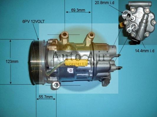 Auto Air Gloucester 14-9642 - Compressore, Climatizzatore autozon.pro