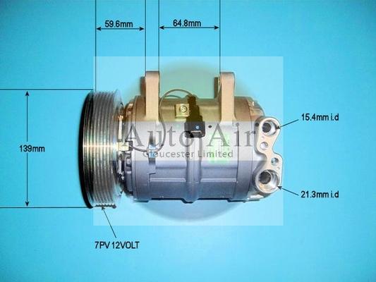 Auto Air Gloucester 14-9654 - Compressore, Climatizzatore autozon.pro