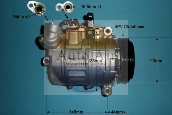 Auto Air Gloucester 14-9651 - Compressore, Climatizzatore autozon.pro