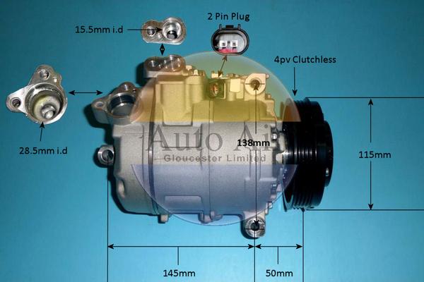 Auto Air Gloucester 14-9653p - Compressore, Climatizzatore autozon.pro