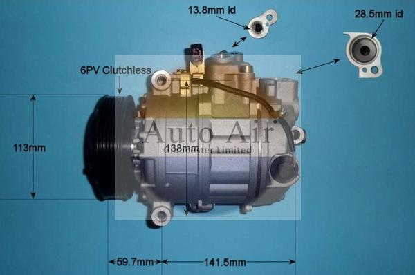 Auto Air Gloucester 14-9652P - Compressore, Climatizzatore autozon.pro