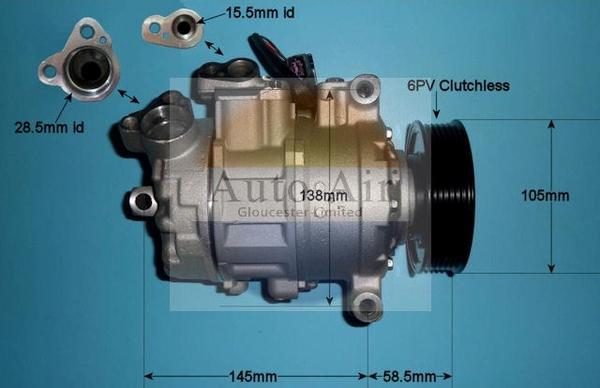 Auto Air Gloucester 14-9657P - Compressore, Climatizzatore autozon.pro