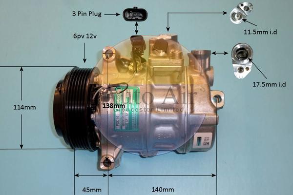 Auto Air Gloucester 149666 - Compressore, Climatizzatore autozon.pro