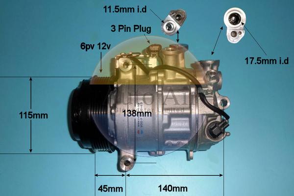 Auto Air Gloucester 14-9667P - Compressore, Climatizzatore autozon.pro