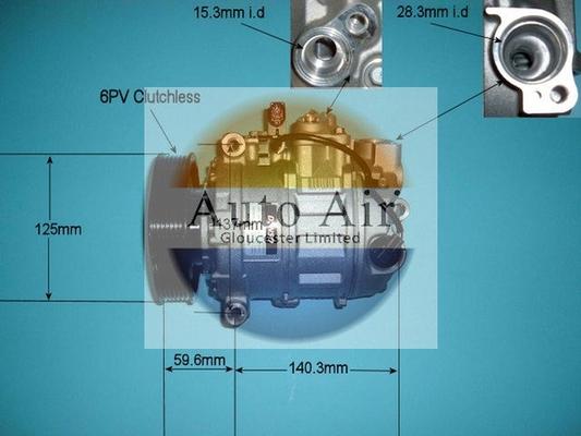 Auto Air Gloucester 14-9689 - Compressore, Climatizzatore autozon.pro