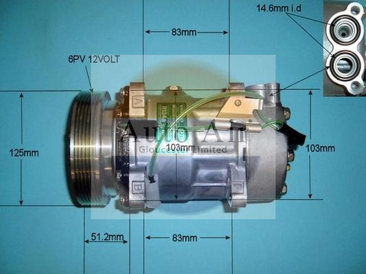 Auto Air Gloucester 14-9686 - Compressore, Climatizzatore autozon.pro