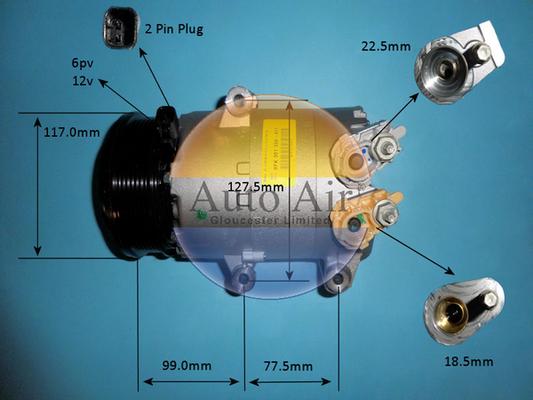 Auto Air Gloucester 14-9681 - Compressore, Climatizzatore autozon.pro