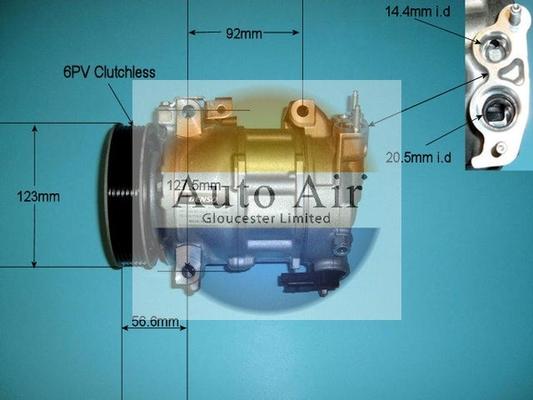 Auto Air Gloucester 14-9638 - Compressore, Climatizzatore autozon.pro