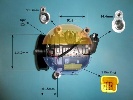 Auto Air Gloucester 14-9675P - Compressore, Climatizzatore autozon.pro