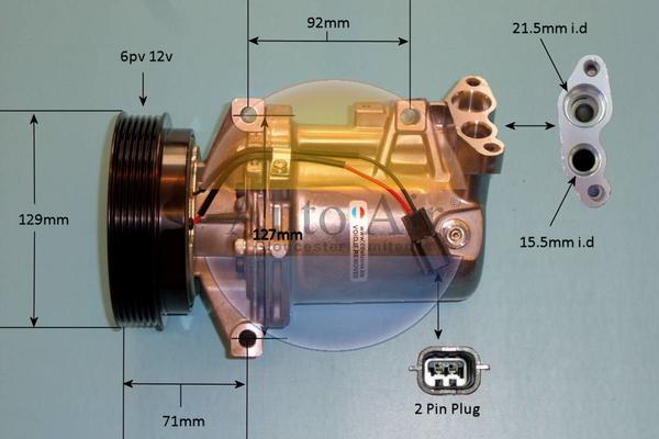 Auto Air Gloucester 14-9672P - Compressore, Climatizzatore autozon.pro