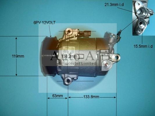 Auto Air Gloucester 14-9154 - Compressore, Climatizzatore autozon.pro