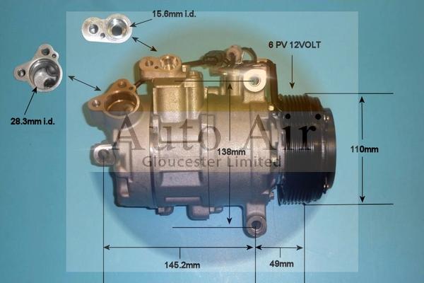 Auto Air Gloucester 14-9150P - Compressore, Climatizzatore autozon.pro