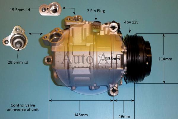 Auto Air Gloucester 14-9152P - Compressore, Climatizzatore autozon.pro