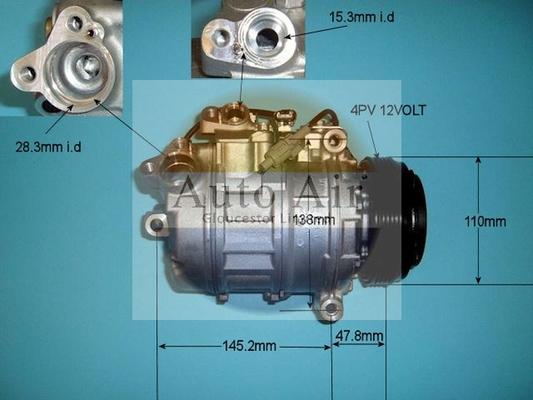 Auto Air Gloucester 14-9152 - Compressore, Climatizzatore autozon.pro