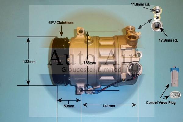 Auto Air Gloucester 14-9742p - Compressore, Climatizzatore autozon.pro