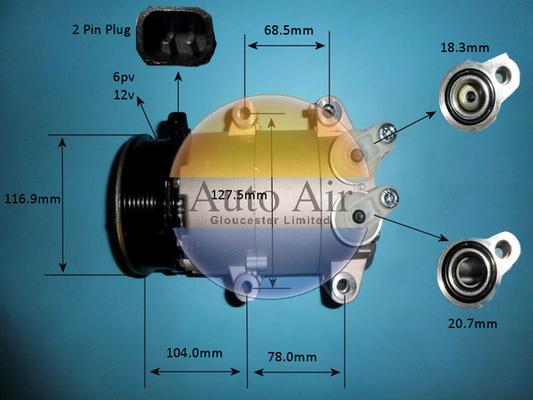 Auto Air Gloucester 14-9763P - Compressore, Climatizzatore autozon.pro