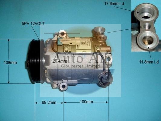 Auto Air Gloucester 14-9706 - Compressore, Climatizzatore autozon.pro