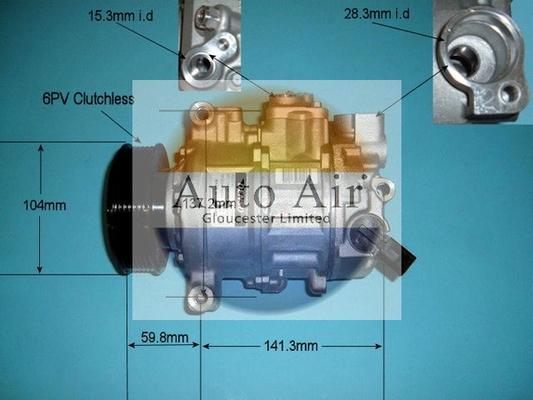 Auto Air Gloucester 14-9703 - Compressore, Climatizzatore autozon.pro