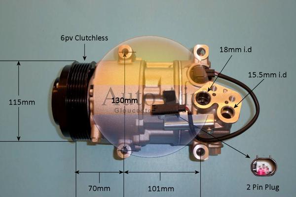 Auto Air Gloucester 14-9789P - Compressore, Climatizzatore autozon.pro