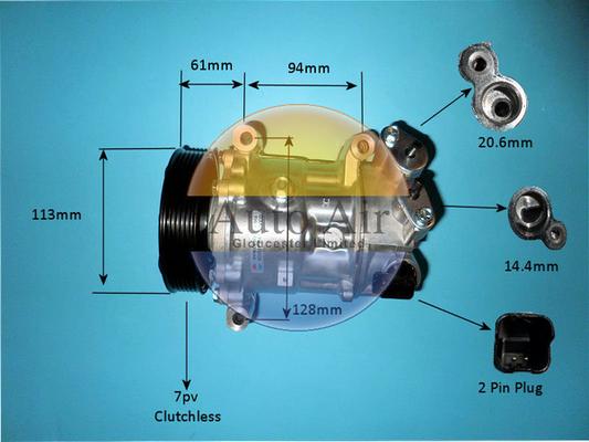 Auto Air Gloucester 14-9784P - Compressore, Climatizzatore autozon.pro