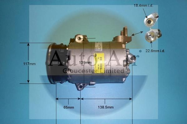 Auto Air Gloucester 14-9787 - Compressore, Climatizzatore autozon.pro