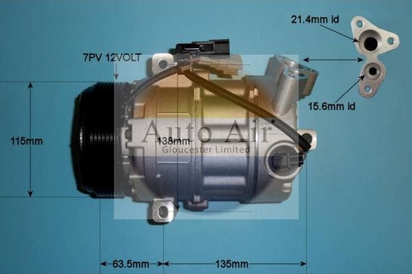 Auto Air Gloucester 14-9734P - Compressore, Climatizzatore autozon.pro