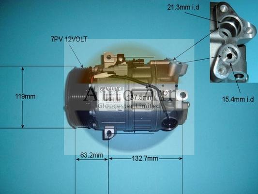 Auto Air Gloucester 14-9734 - Compressore, Climatizzatore autozon.pro