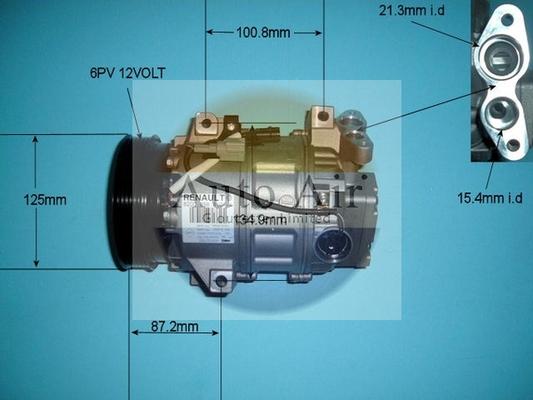 Auto Air Gloucester 14-9733 - Compressore, Climatizzatore autozon.pro