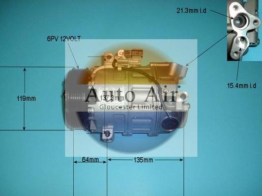 Auto Air Gloucester 14-9732 - Compressore, Climatizzatore autozon.pro