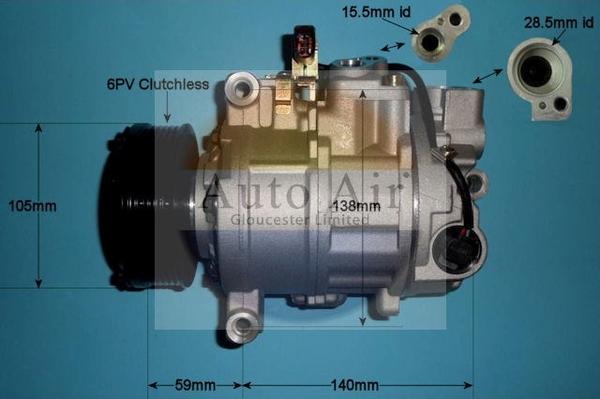 Auto Air Gloucester 14-9721P - Compressore, Climatizzatore autozon.pro