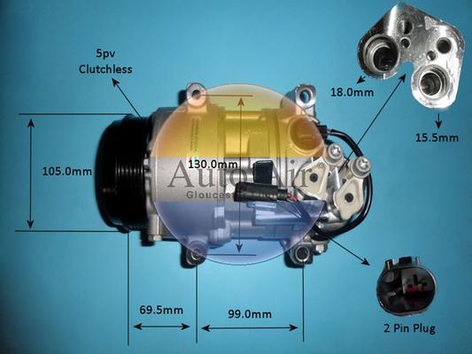 Auto Air Gloucester 14-9728P - Compressore, Climatizzatore autozon.pro