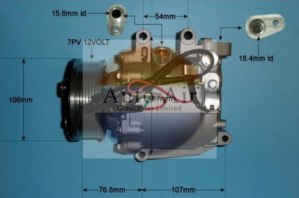 Auto Air Gloucester 14-4992P - Compressore, Climatizzatore autozon.pro