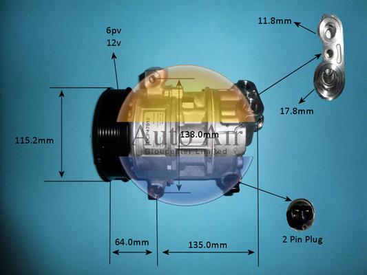 Auto Air Gloucester 14-4904 - Compressore, Climatizzatore autozon.pro