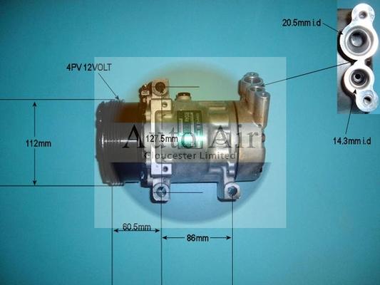 Auto Air Gloucester 14-4049 - Compressore, Climatizzatore autozon.pro