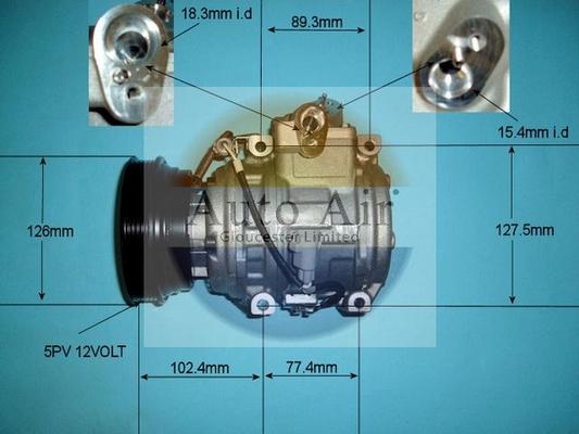 Auto Air Gloucester 14-4804 - Compressore, Climatizzatore autozon.pro